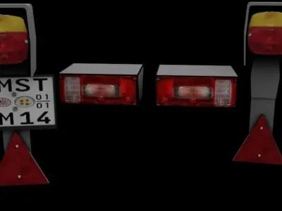 Taillights license plate 3D print model