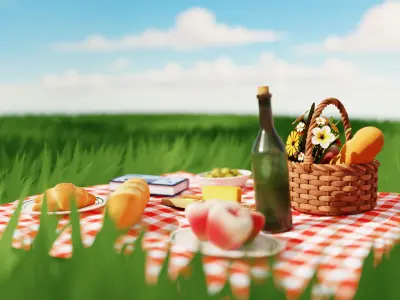 Picnic 3D model