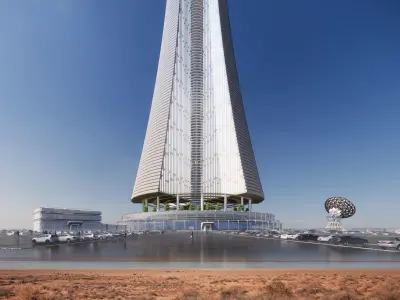 Futuristic Sci-Fi Tower  3D model