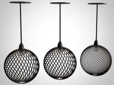 Modern ceiling lamps 3D model