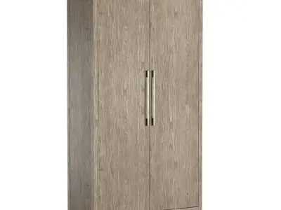 FRENCH CONTEMPORARY PANEL DOUBLE-DOOR CABINET 3D model
