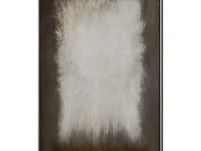 Set of 3 Abstract Paintings in Frames 3D model 94