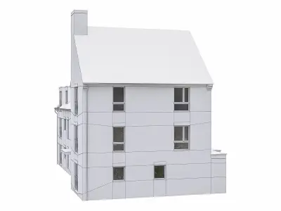 Neighborhood Houses P35 Low-poly 3D model