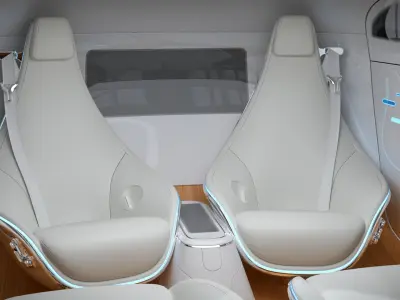  Autonomous Electric Sedan Prototype Silver 