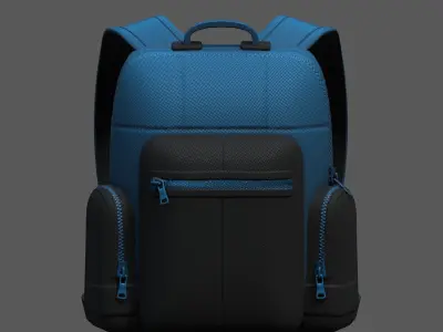 Backpack bag baggage Color 3d low poly Low-poly  3D model purchase