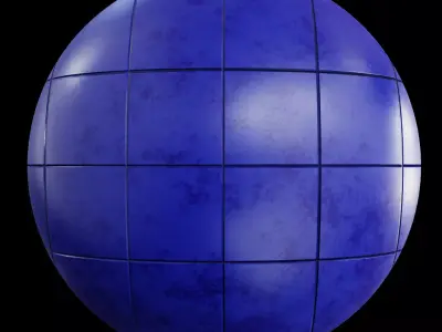 Procedural Marble Tile Material Texture