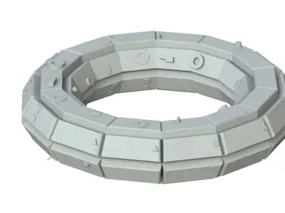 Sci Fi Object No 4338 Low Poly Low-poly 3D model