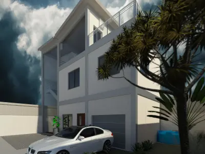 Modular Metal House 3D model