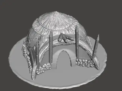 Orc hut 3D print model