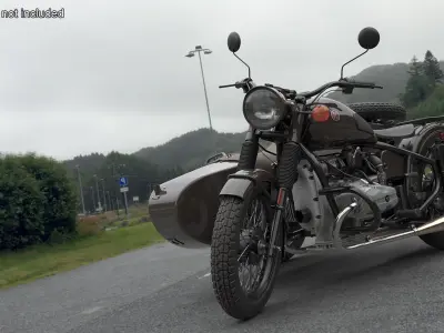  Ural M70 Sidecar Motorcycle Brown 