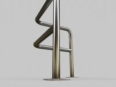 Barrier V2 - 002 Low-poly 3D model