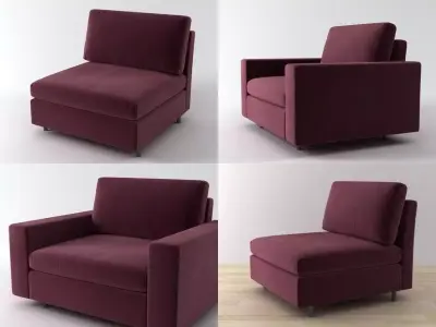 Air armchair 3D model