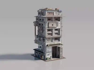 Neighborhood tower Building 3D model