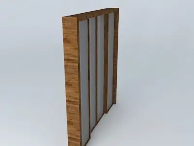 Sliding glass door 2 00 Free 3D model