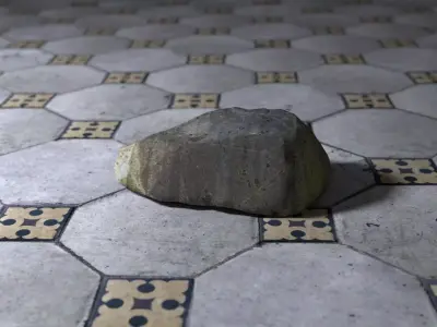 Low poly rock trilobite from neoproterozoic of california Free low-poly 3D model