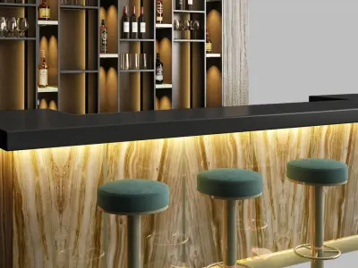 Restaurant Bar 1 3D model