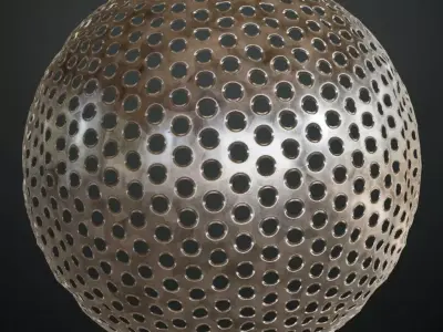 Shiny Metal Pattern PBR Seamless Texture shop
