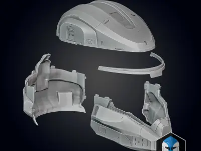 Halo Infinite Cavallino Helmet 3D print model