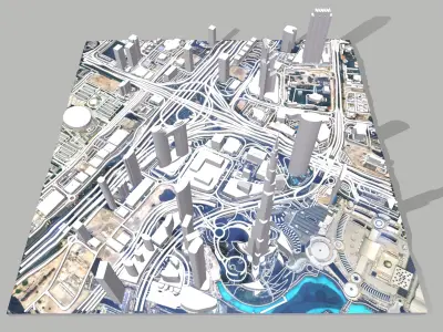 Business Bay Dubai United Arab Emirates 3D model get