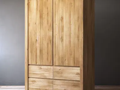 RH RECLAIMED RUSSIAN OAK ARMOIRE 3D model