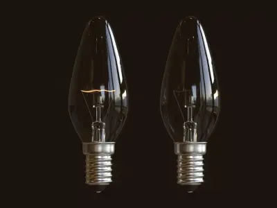 Incandescent Light Bulb 3D model