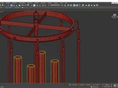 Hyde Park Pendant Light Low-poly 3D model