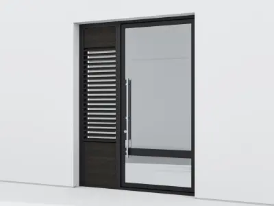 Aluminium door 229 3D model