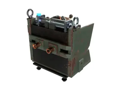 Sci-fi Cooler Low-poly 3D model