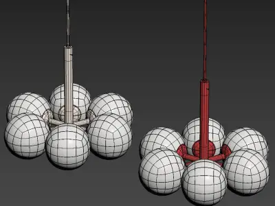 Kaiser Leuchten Opaline Chandelier 3D model