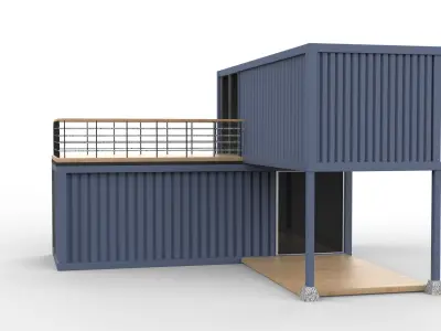 Shipping Container Houses  3D model