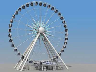  Sky Wheel with Boarding Platform 