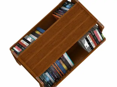 Jacques Adnet Bookshelf 3d model 3D model