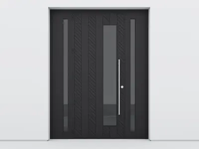 Aluminium door 263 3D model