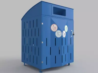 Garbage container 3D model shop