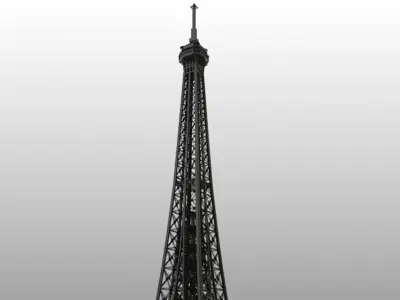  Highly Detailed Eiffel Tower 