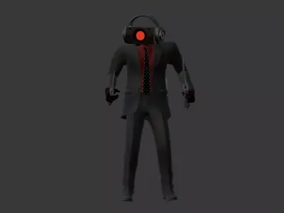 dark speakerman 3D model