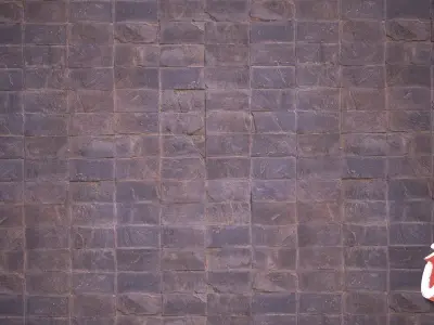 Slate Stones TILE 01 - Stonelake3D Texture