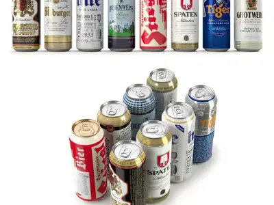 Beer in aluminum cans Vol 1 3D model