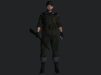 AAA 3D REALISTIC MALE CHARACTER - MILITARY ARMY OUTFIT
