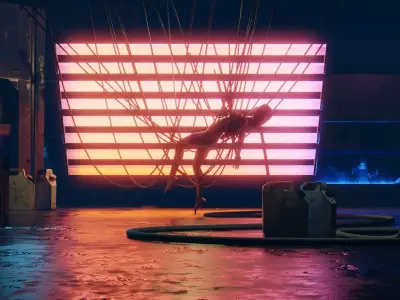 epic scifi labaratory scene  3D model