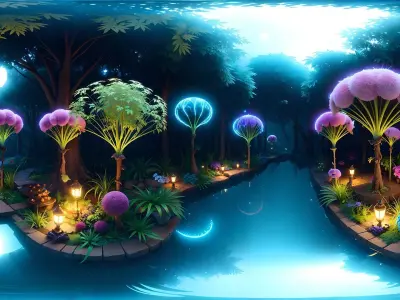 HDRI Fantasy Fairytale Low-poly 3D model