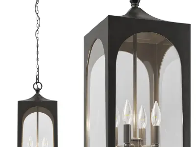 Potterybarn Caleb handmade lantern and sconce 3D model