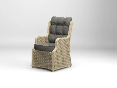 Wicker Garden Chair 3D model