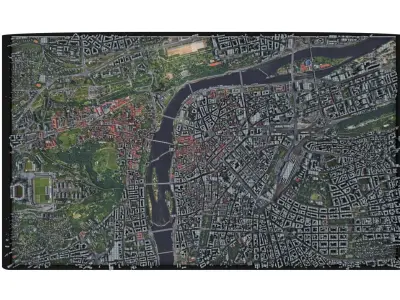 City of Prague Low-poly 3D model