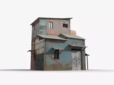 Slum x12 Low-poly 3D model purchase