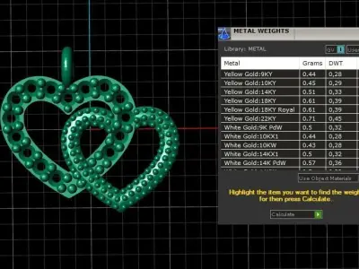 Collection Heart 7 Pendant 3D print model
