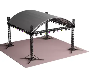  Dome Tent Truss Stage Light Truss Clamp 3D model
