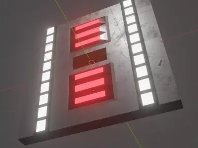 Sci-Fi Door Free 3D model