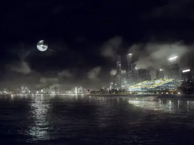 uturistic Waterfront Mixed Use Landmark Complex 3D model