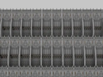 Gothic wall piece for resin printing Free 3D print model